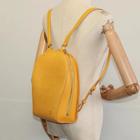 LOUIS VUITTON Epi Mabillon Backpack Yellow M52239 LV Auth ep7969 - Picture 3 of 16